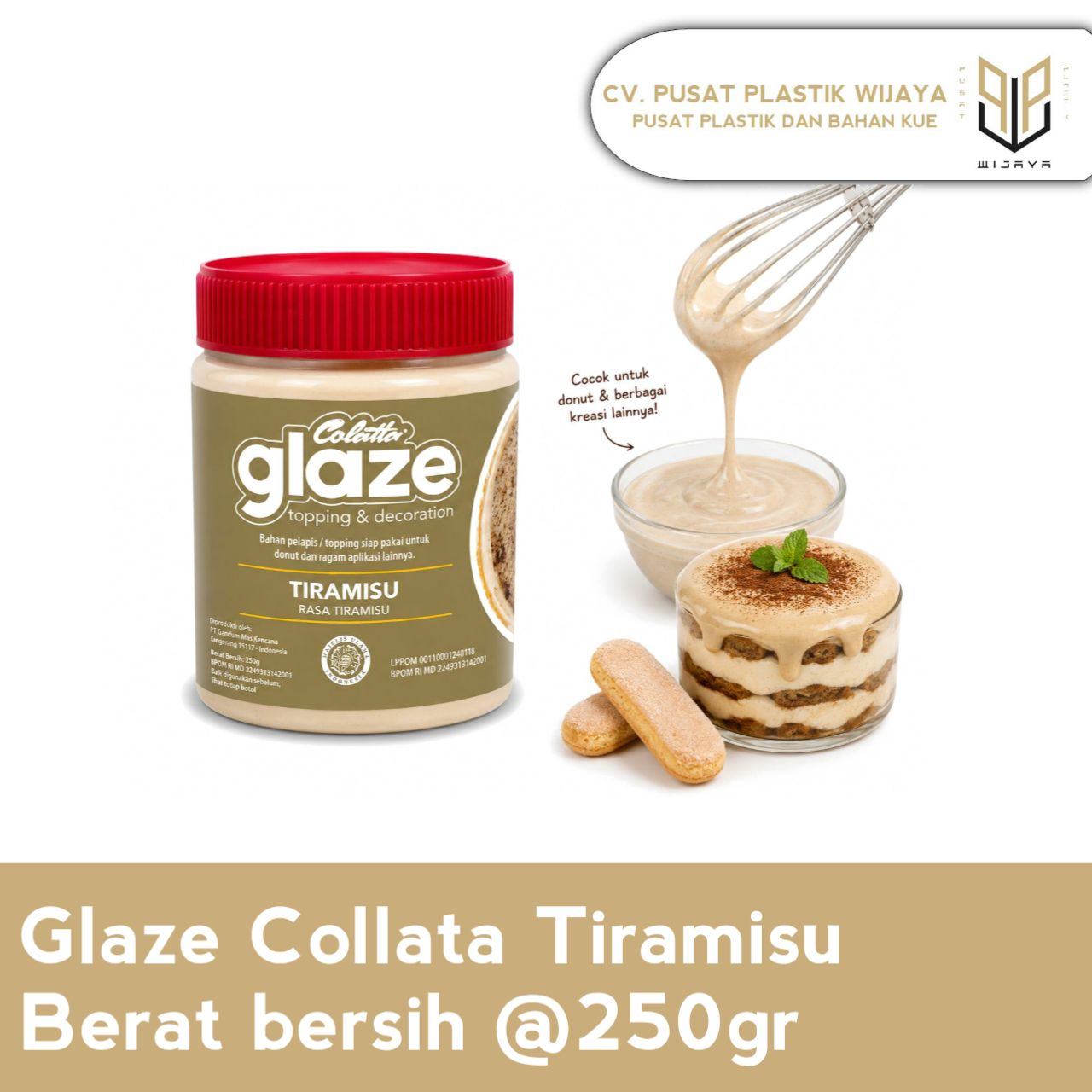 GLAZE COLATA TIRAMISU 250GR