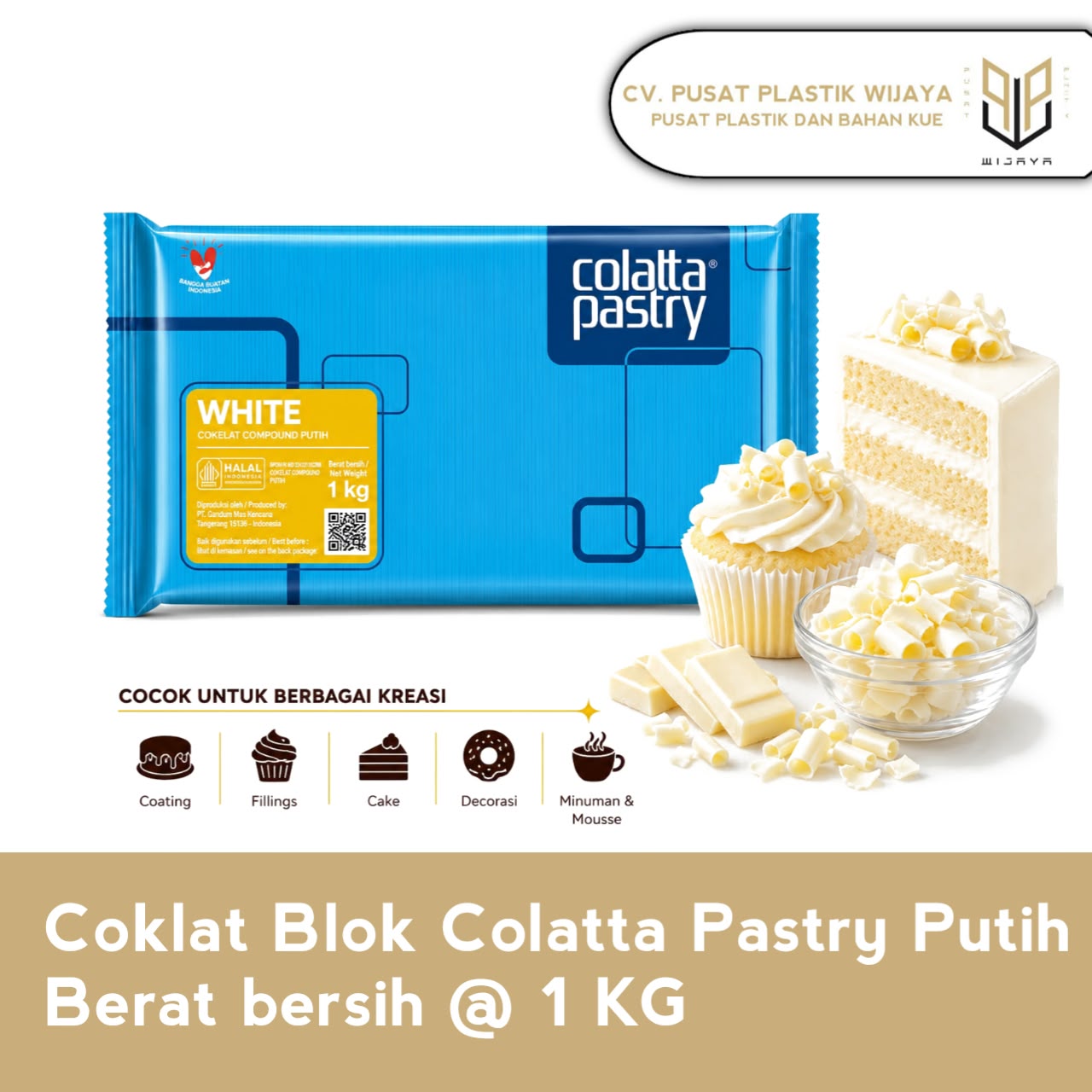 COLATA PASTRY PUTIH 1KG