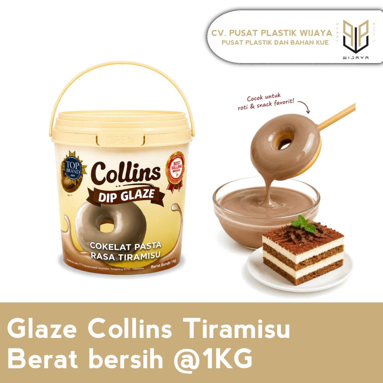 GLAZE COLINS TIRAMISU 1KG