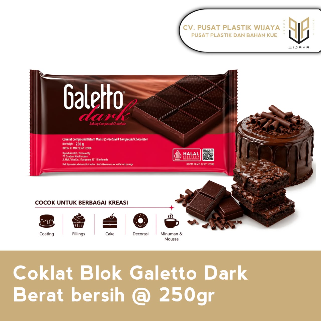 COKLAT GALLETO 250GR