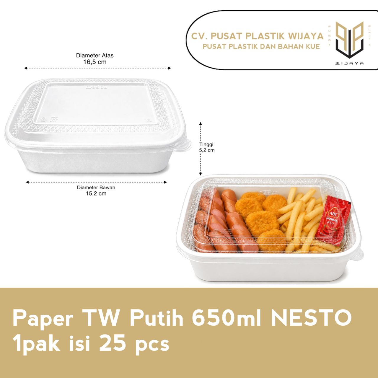 PPR TW PTH 650ML NESTO + LID