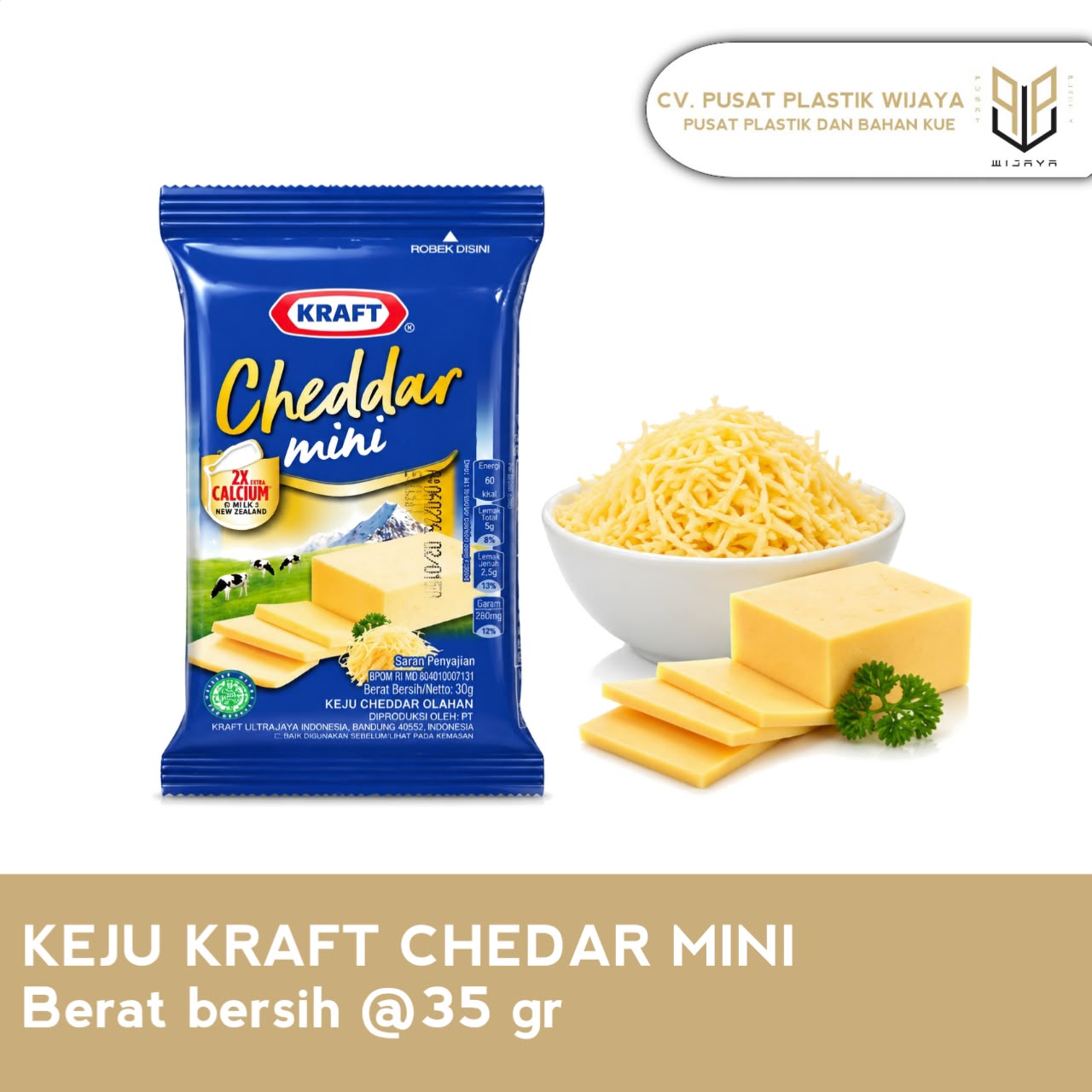 KEJU KRAFT CHEDAR MINI 35GR