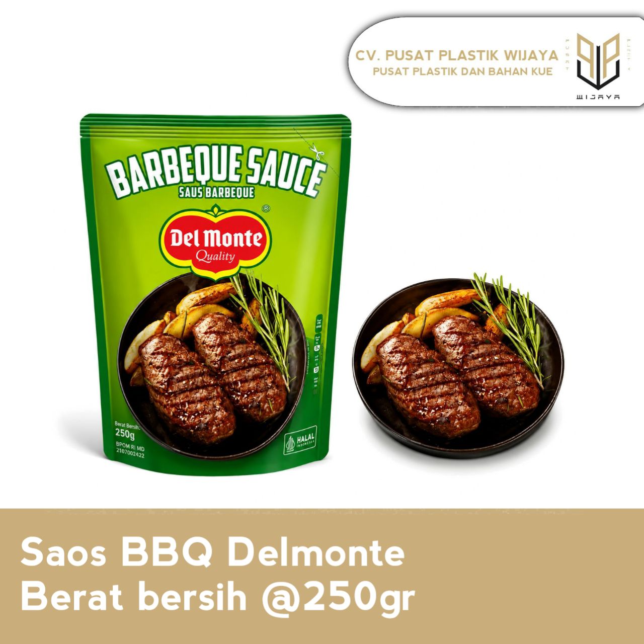 SAOS BBQ DELMONTE 250GR