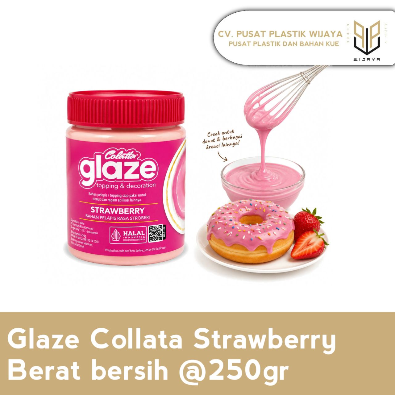 GLAZE COLATA STROWBERY 250GR